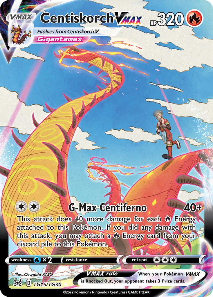 Lost Origin Trainer Gallery Centiskorch VMAX #TG15/30